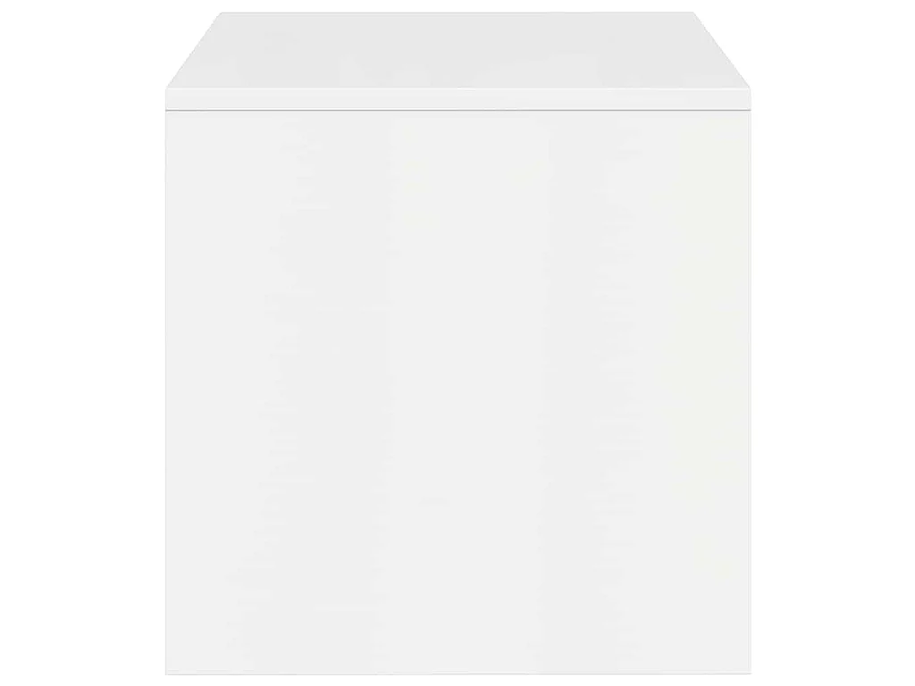 Meuble TV Blanc brillant 100 x 40 x 40 cm Aggloméré