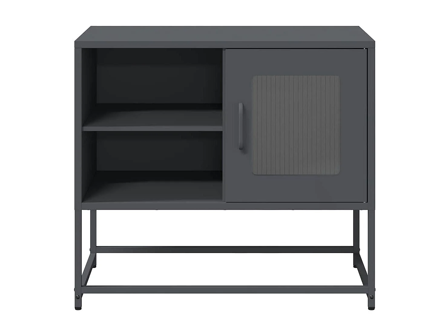 Meuble TV anthracite 68x39x60,5 cm acier
