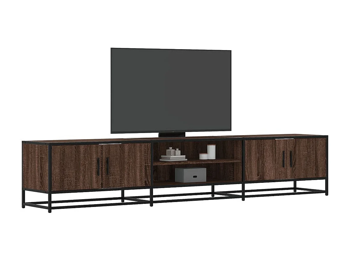 Móvel de TV 210x35x41 cm derivados de madeira carvalho castanho