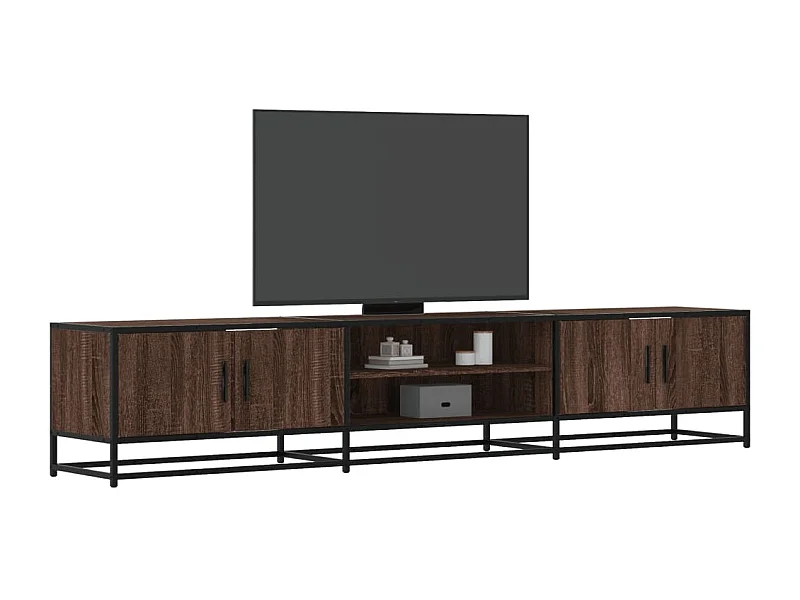 Móvel de TV 210x35x41 cm derivados de madeira carvalho castanho