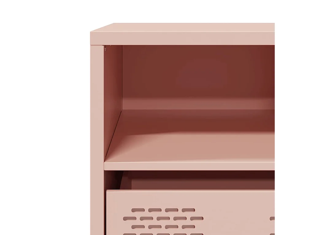 TV-Schrank Rosa 68x39x43,5 cm Kaltgewalzter Stahl