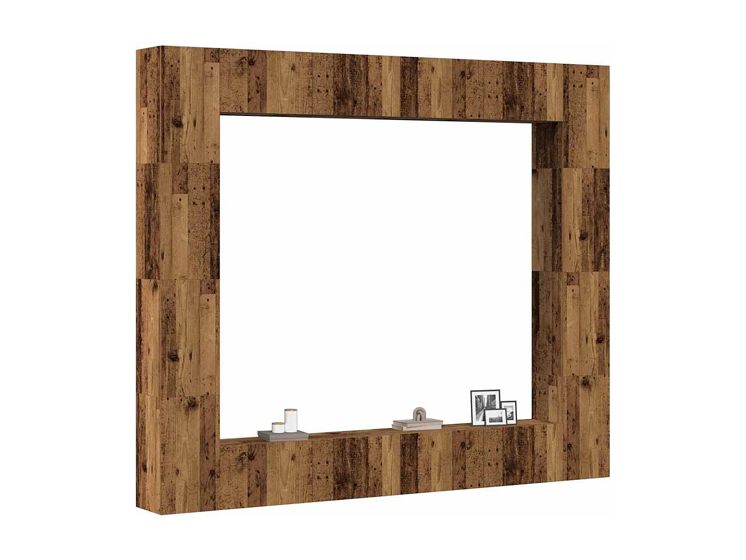 Ensemble de meuble TV mural 8 pcs vieux bois bois d'ingénierie