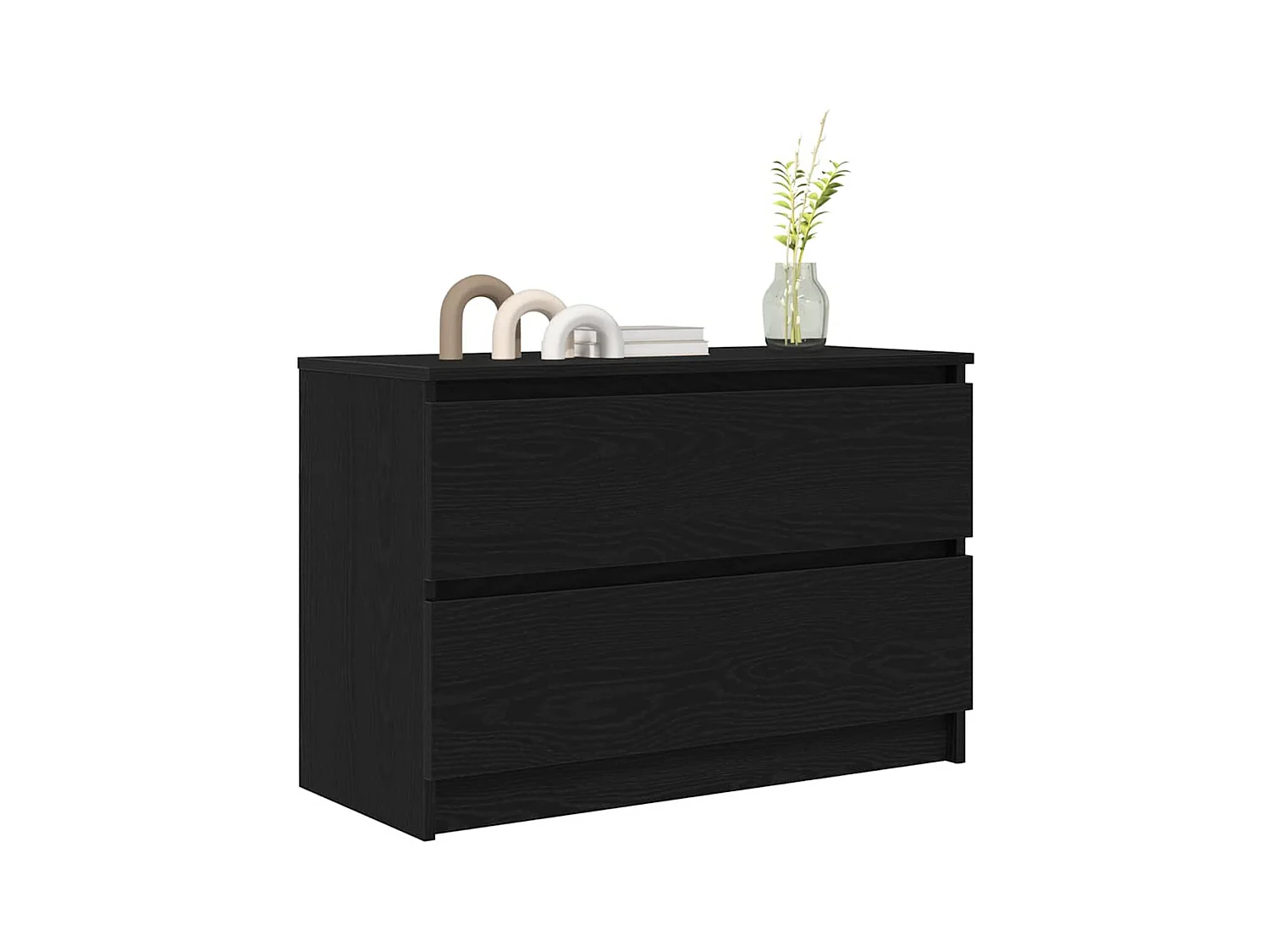 TV-Schrank Schwarz 80x35x54 cm Holzwerkstoff