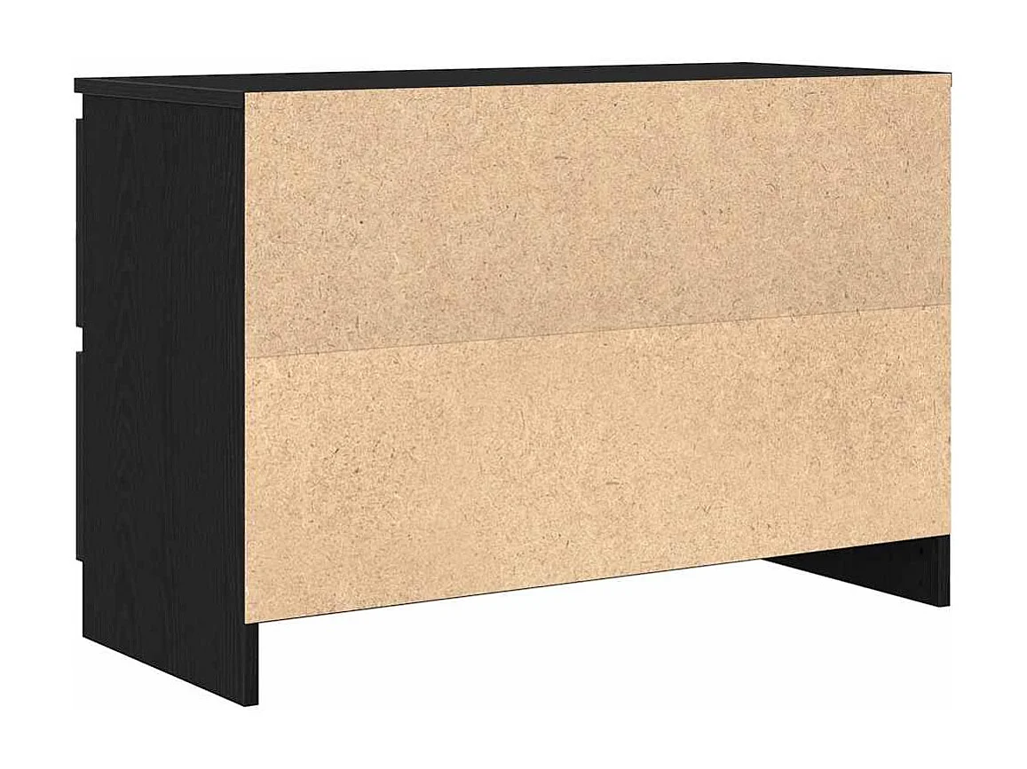 Meuble TV noir 80x35x54 cm bois d'ingénierie