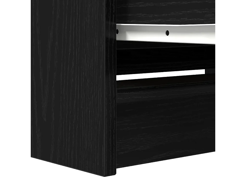 Meuble TV noir 80x35x54 cm bois d'ingénierie