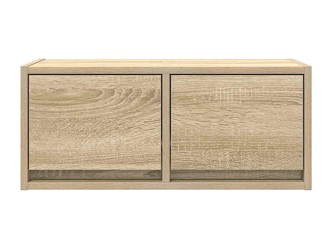 TV-meubel 60x31x25,5 cm bewerkt hout sonoma eikenkleurig