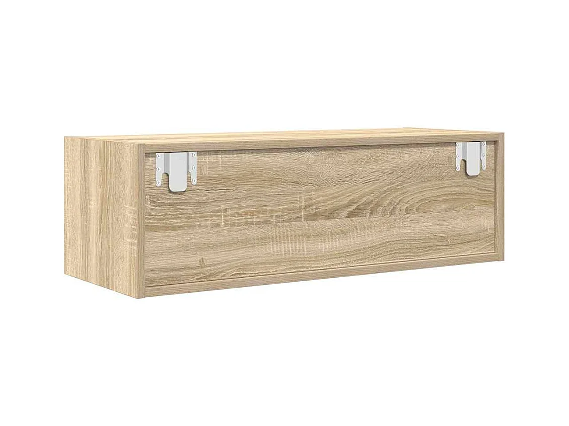Tv-meubel 80x31x25,5 cm bewerkt hout sonoma eikenkleurig