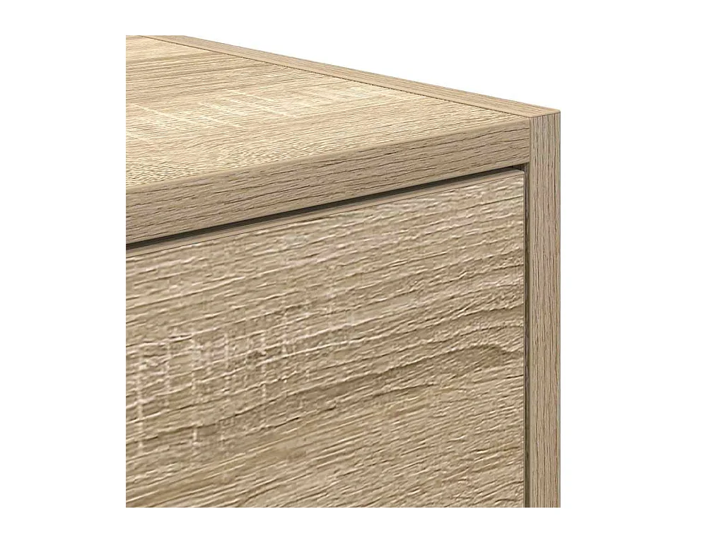 Tv-meubel 80x31x25,5 cm bewerkt hout sonoma eikenkleurig