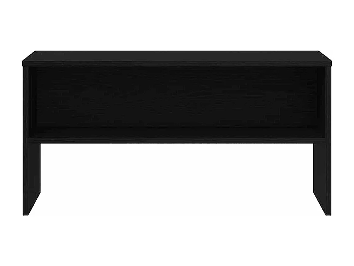 Mueble de TV madera de ingeniería roble negro 80x40x40 cm