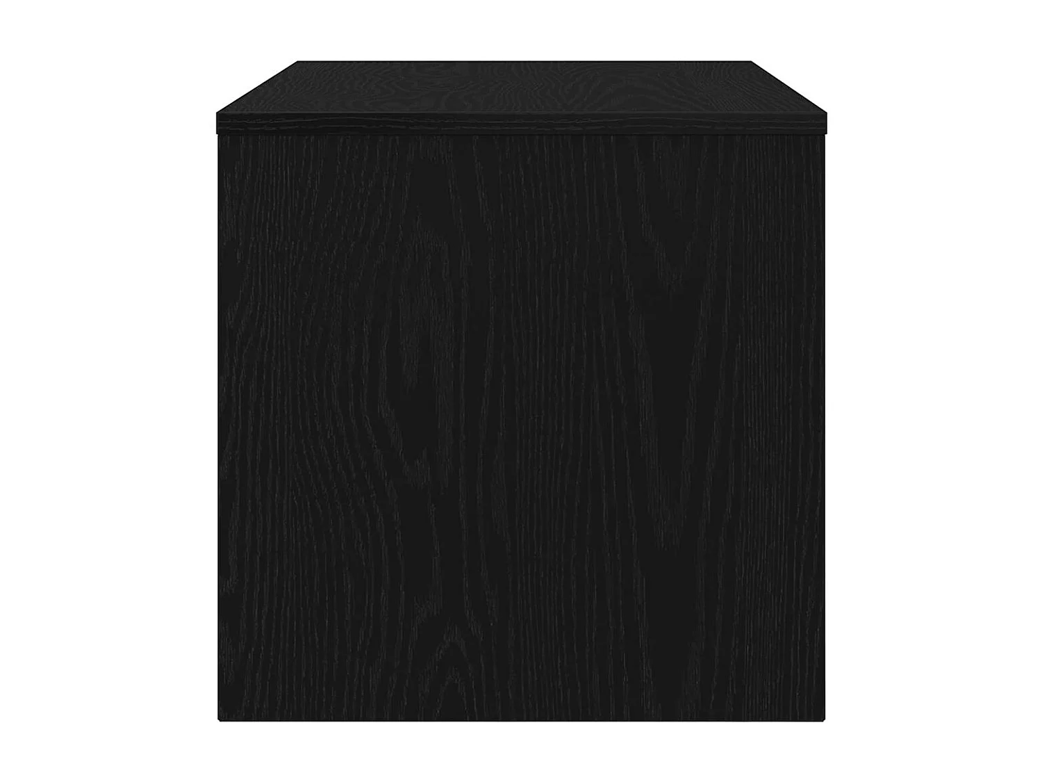 Mueble de TV madera de ingeniería roble negro 80x40x40 cm