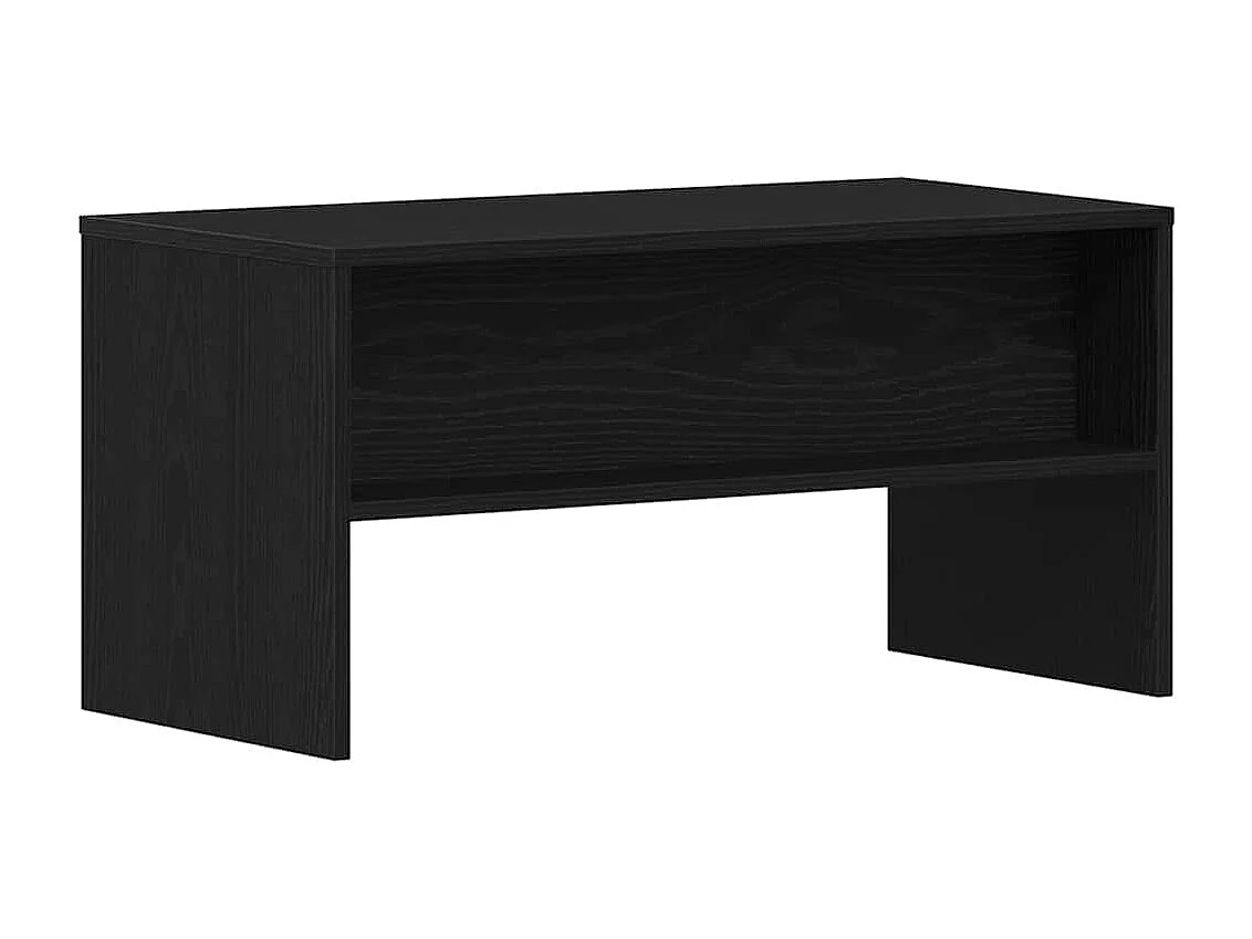 Mueble de TV madera de ingeniería roble negro 80x40x40 cm