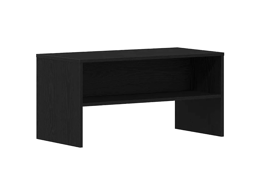 Meuble TV chêne noir 80x40x40 cm bois d'ingénierie