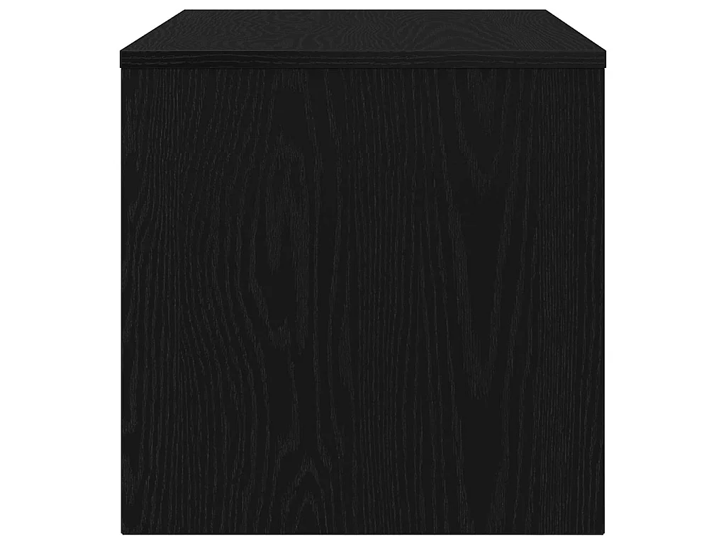 Meuble TV chêne noir 80x40x40 cm bois d'ingénierie