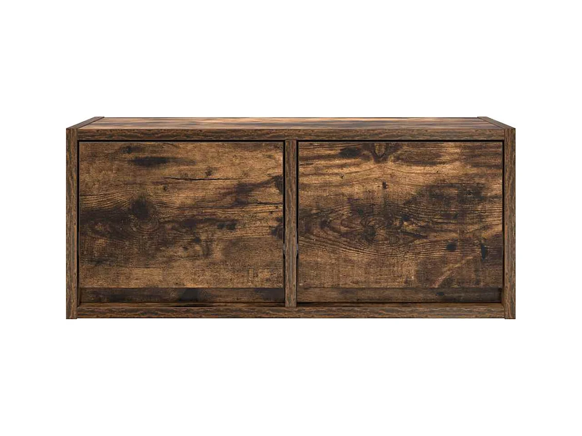 TV-meubel 60x31x25,5 cm bewerkt hout gerookt eikenkleurig