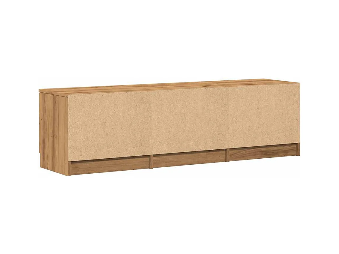 Meuble TV Chêne Artisan 140x35x40 cm Bois d'ingénierie