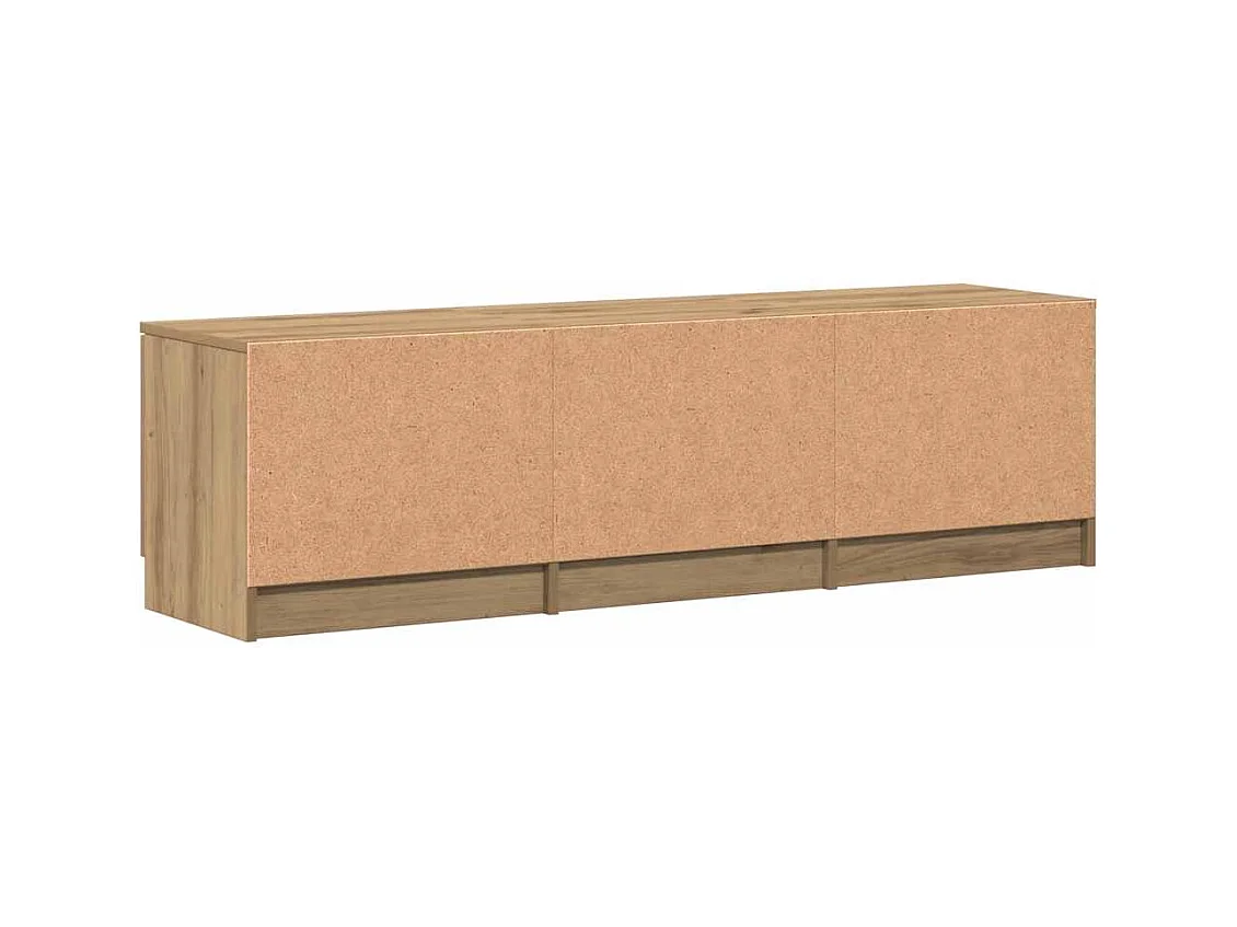 Meuble TV Chêne Artisan 140x35x40 cm Bois d'ingénierie