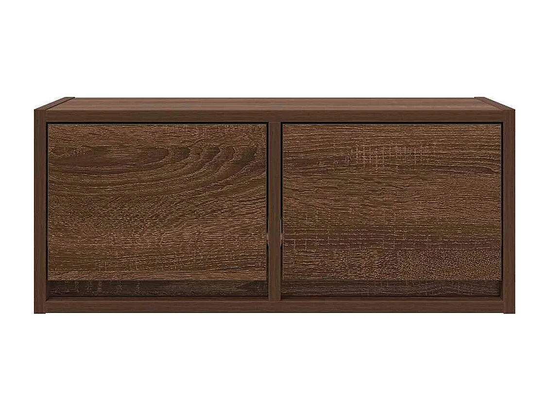 Meuble TV chêne marron 60x31x25,5 cm bois d'ingénierie