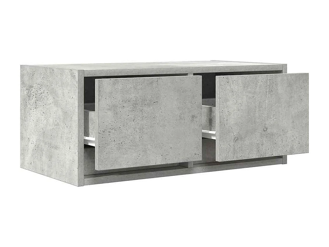 TV-Schrank Betongrau 60x31x25,5 cm Holzwerkstoff