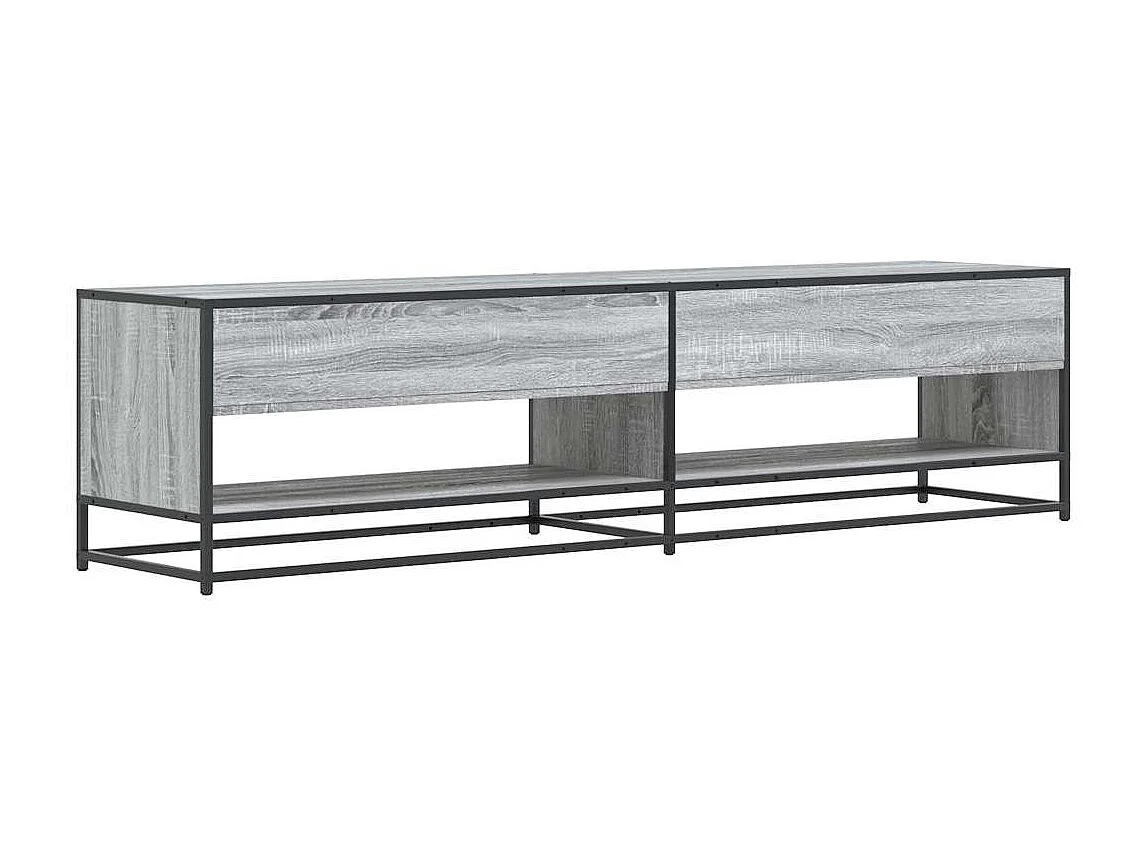 Tv-meubel 180,5x40x46 cm bewerkt hout grijs sonoma eikenkleurig