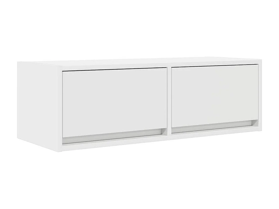Mueble de TV de madera de ingeniería blanco 80x31x25,5 cm