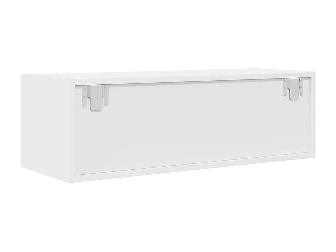 Mueble de TV de madera de ingeniería blanco 80x31x25,5 cm