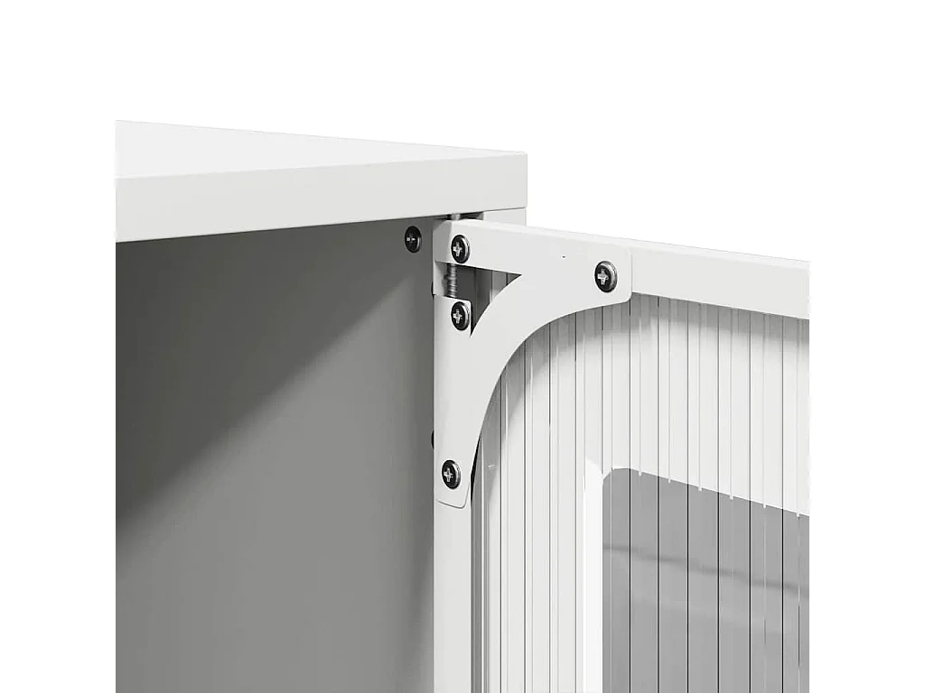 Meuble TV blanc 68x39x60,5 cm acier laminé à froid