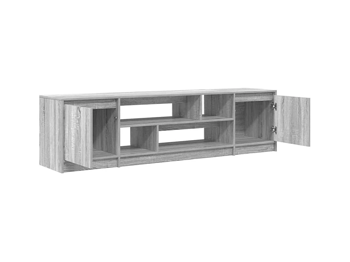 Meuble TV sonoma gris 188,5x41x50 cm bois d'ingénierie