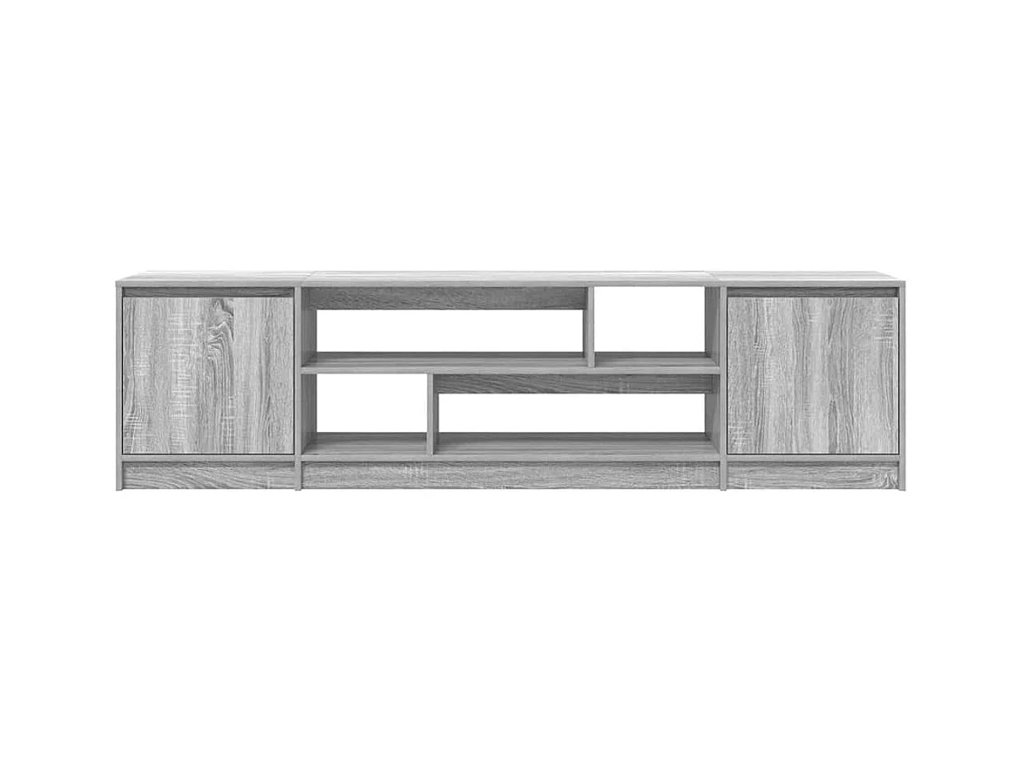 Meuble TV sonoma gris 188,5x41x50 cm bois d'ingénierie