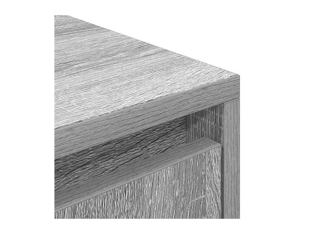 Meuble TV sonoma gris 188,5x41x50 cm bois d'ingénierie