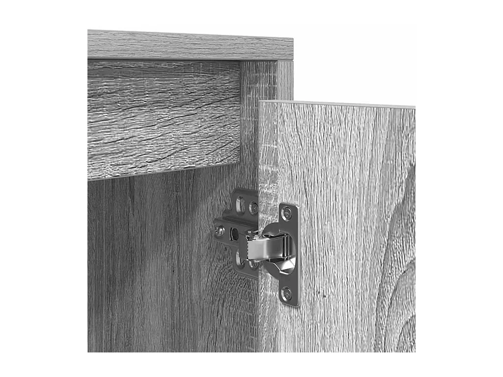 Meuble TV sonoma gris 188,5x41x50 cm bois d'ingénierie