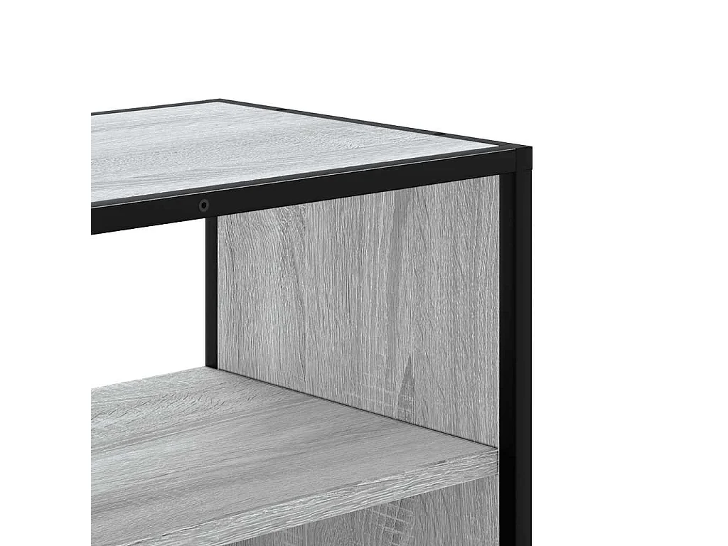 TV-Schrank Grau Sonoma 60x31x39,5 cm Holzwerkstoff und Metall
