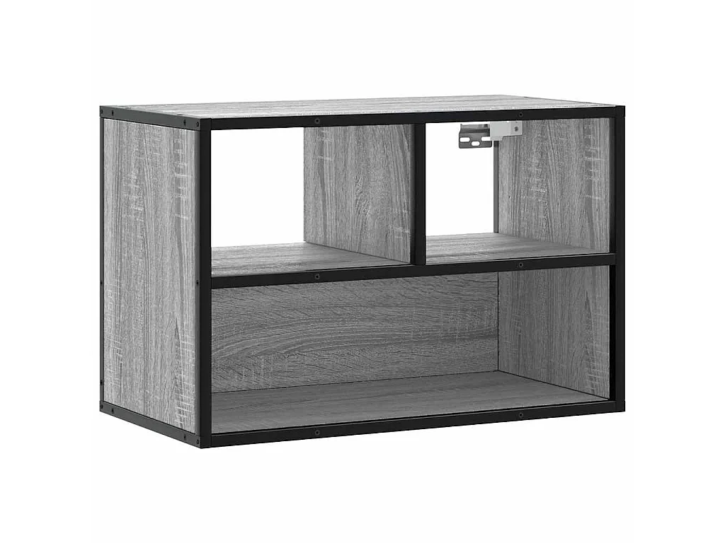 Meuble TV sonoma gris 60x31x39,5 cm bois d'ingénierie et métal