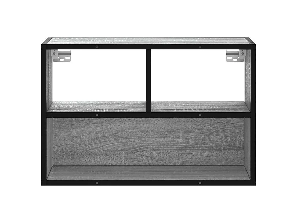 Meuble TV sonoma gris 60x31x39,5 cm bois d'ingénierie et métal