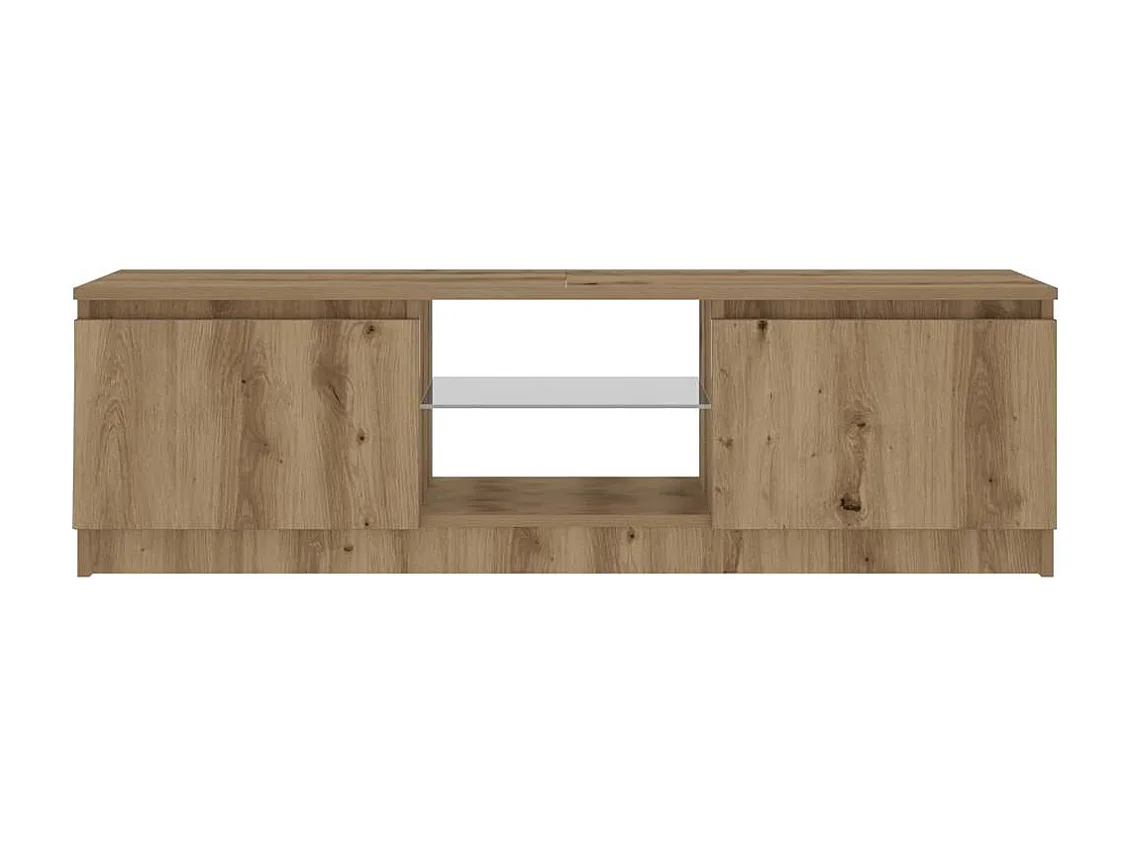 TV-Schrank mit LED-Leuchten Artisan-Eiche 120x30x36 cm