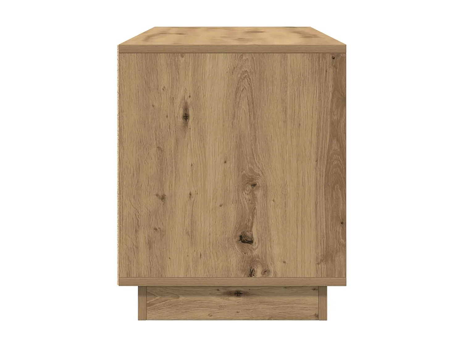 Meuble TV avec éclairages LED chêne artisanal 100x41x50 cm