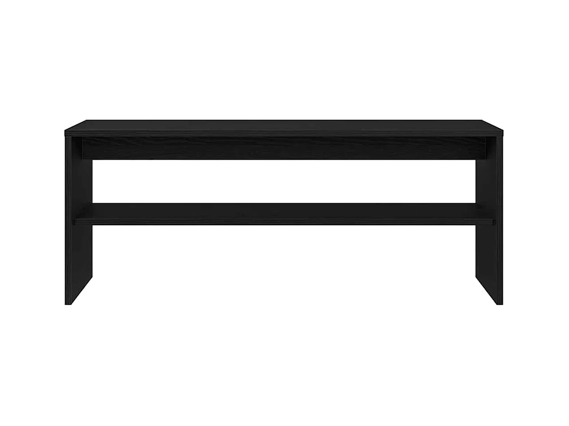 Meuble TV chêne noir 100x40x40 cm bois d'ingénierie