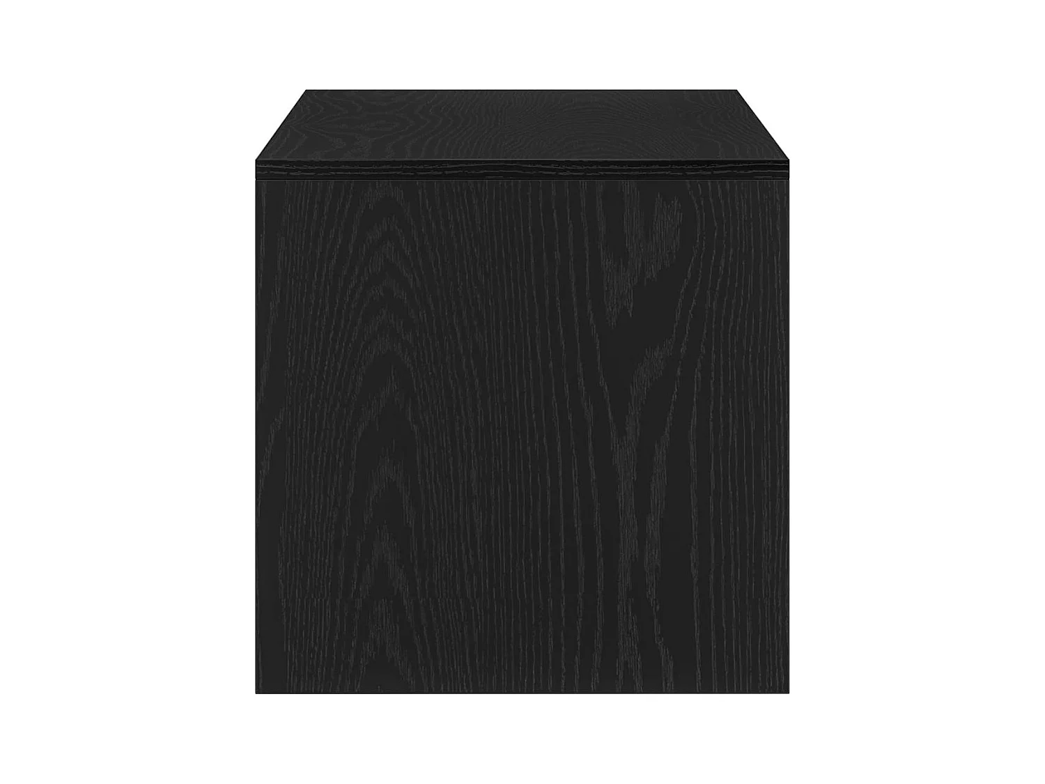 Meuble TV chêne noir 100x40x40 cm bois d'ingénierie