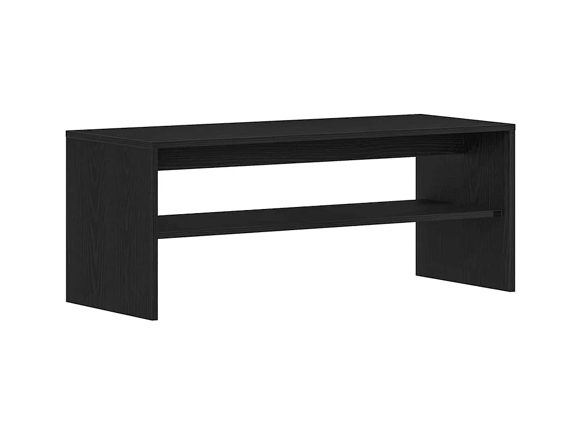 Meuble TV chêne noir 100x40x40 cm bois d'ingénierie