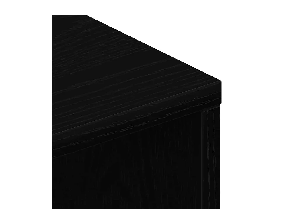 Meuble TV chêne noir 100x40x40 cm bois d'ingénierie