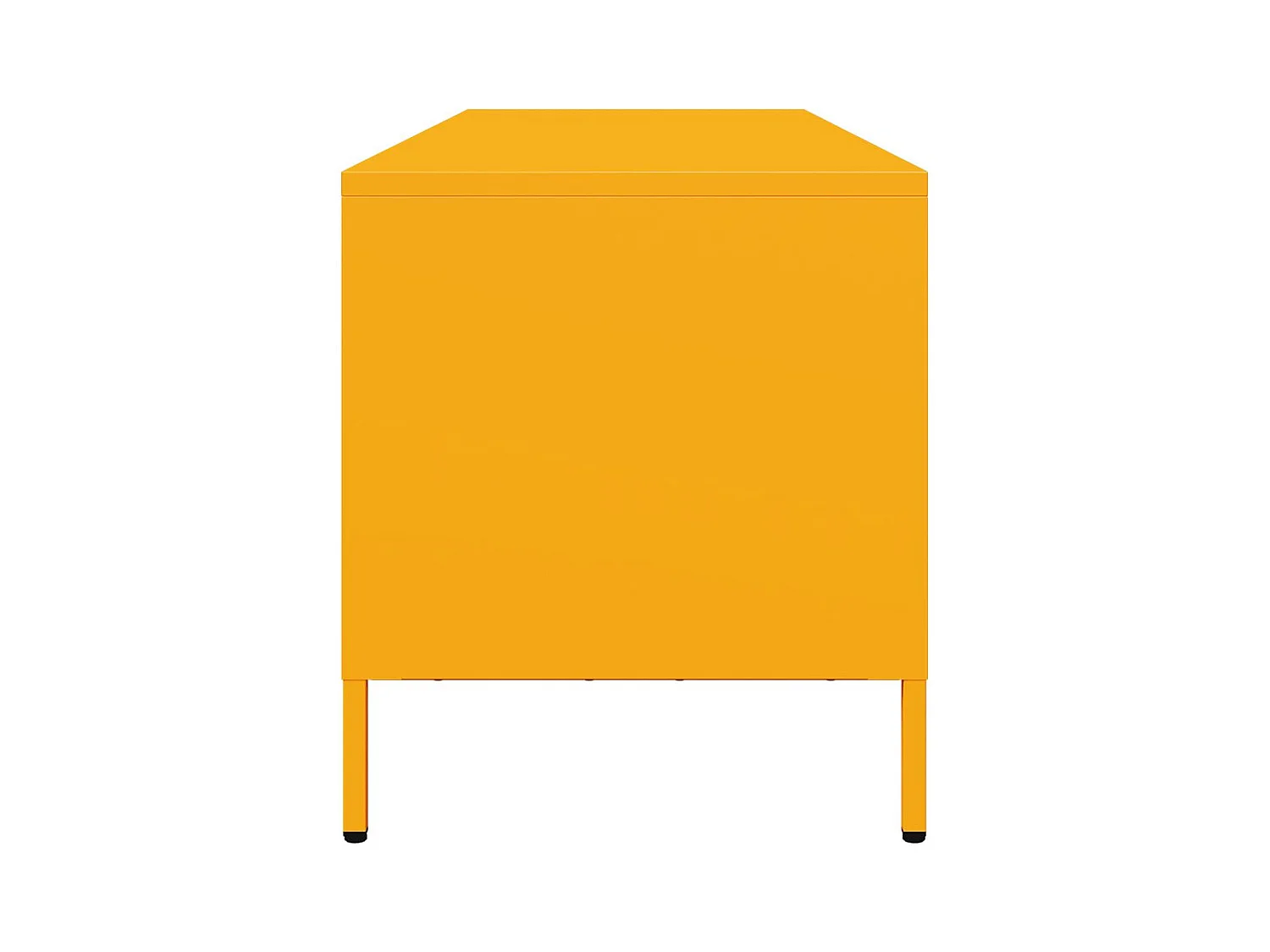Móvel de TV 135x39x43,5 cm aço laminado a frio amarelo mostarda