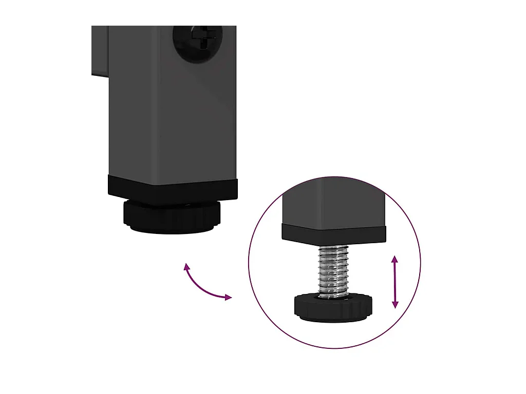 Móvel de TV 100,5x39x60,5 cm aço preto