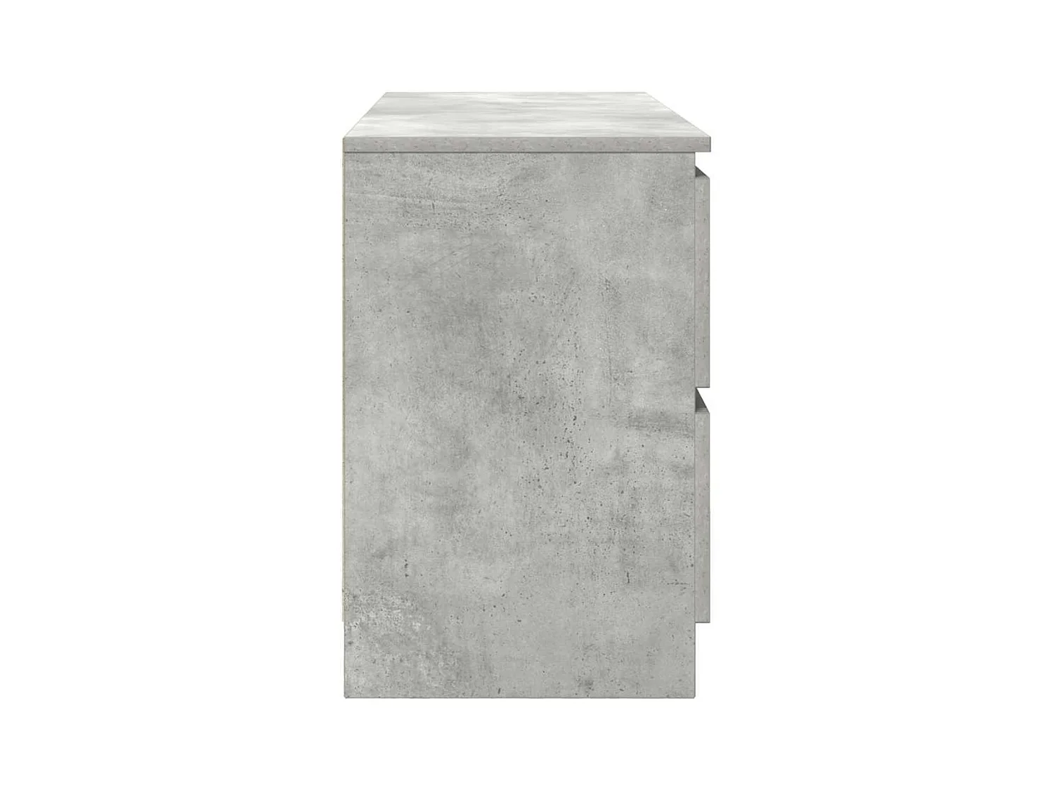 Meuble TV gris béton 100x35x54 cm bois d'ingénierie