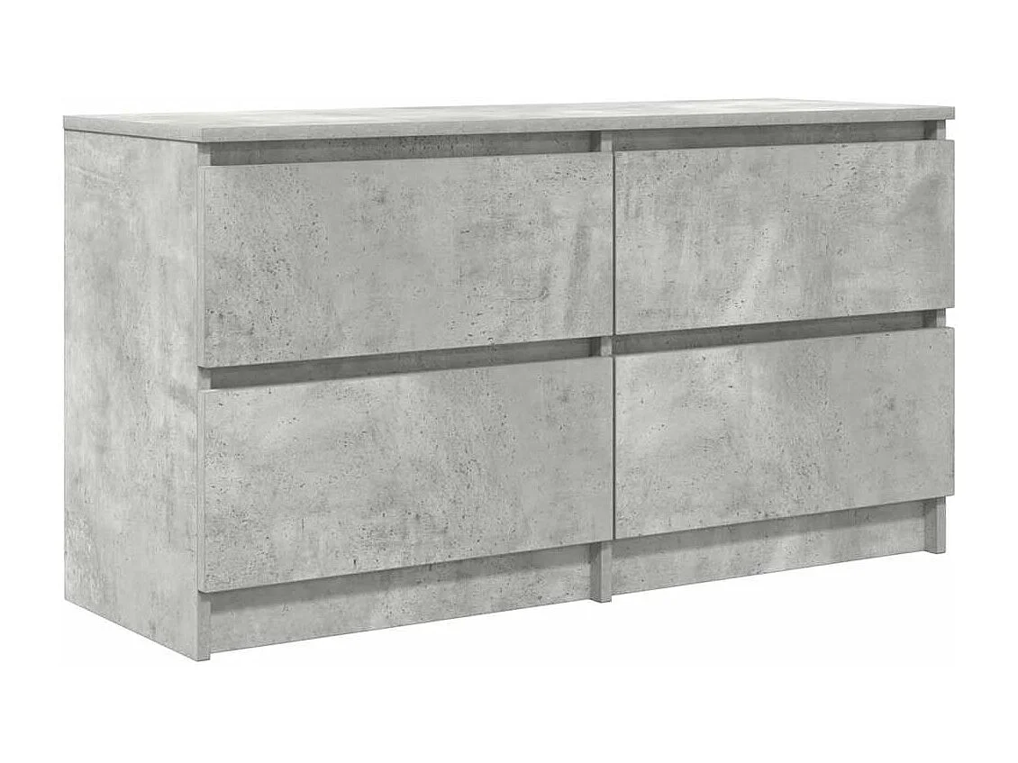 TV-Schrank Betongrau 100x35x54 cm Holzwerkstoff