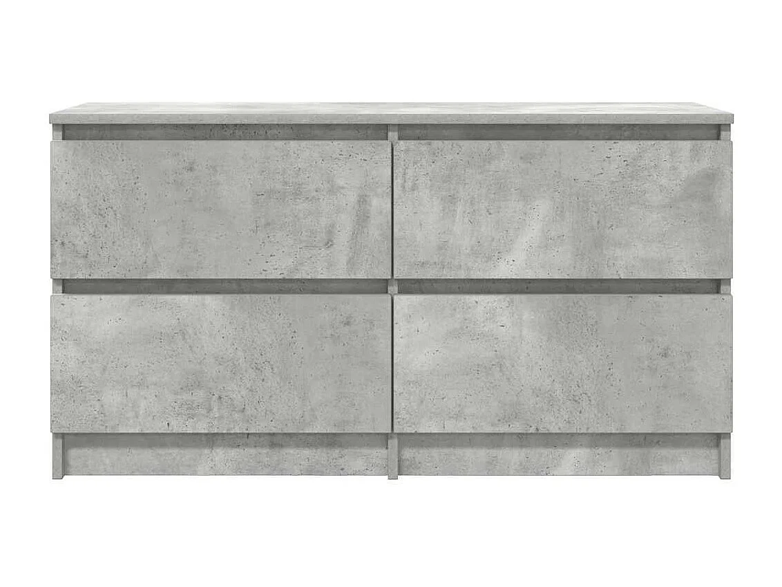 TV-Schrank Betongrau 100x35x54 cm Holzwerkstoff