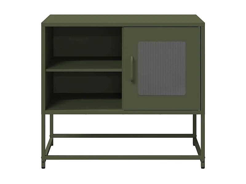 TV-Schrank Olivgrün 68x39x60,5 cm Stahl