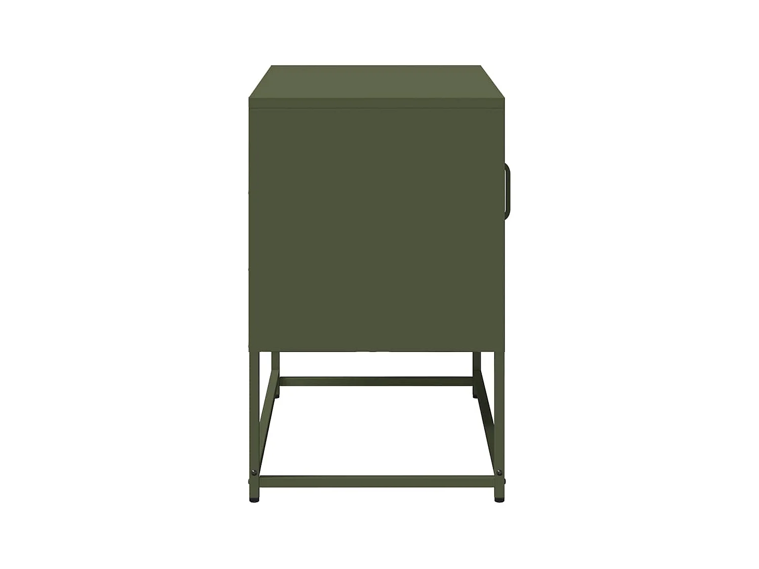 Meuble TV vert olive 68x39x60,5 cm acier