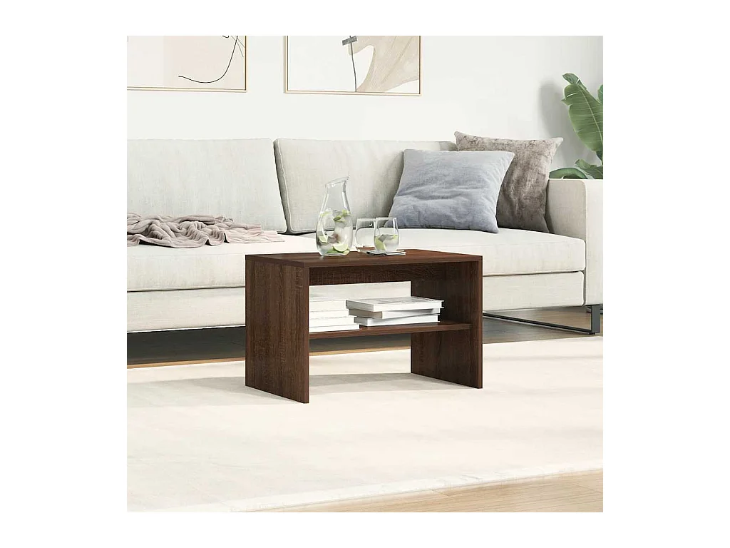 Tv-meubel 60x40x40 cm bewerkt hout bruin eikenkleur