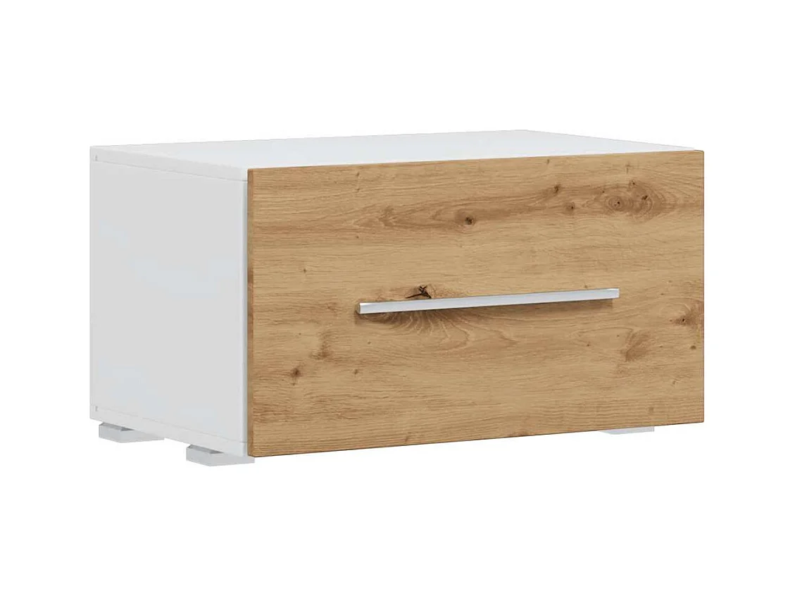 Meubles TV et lumière LED 5 pcs chêne artisanal bois ingénierie