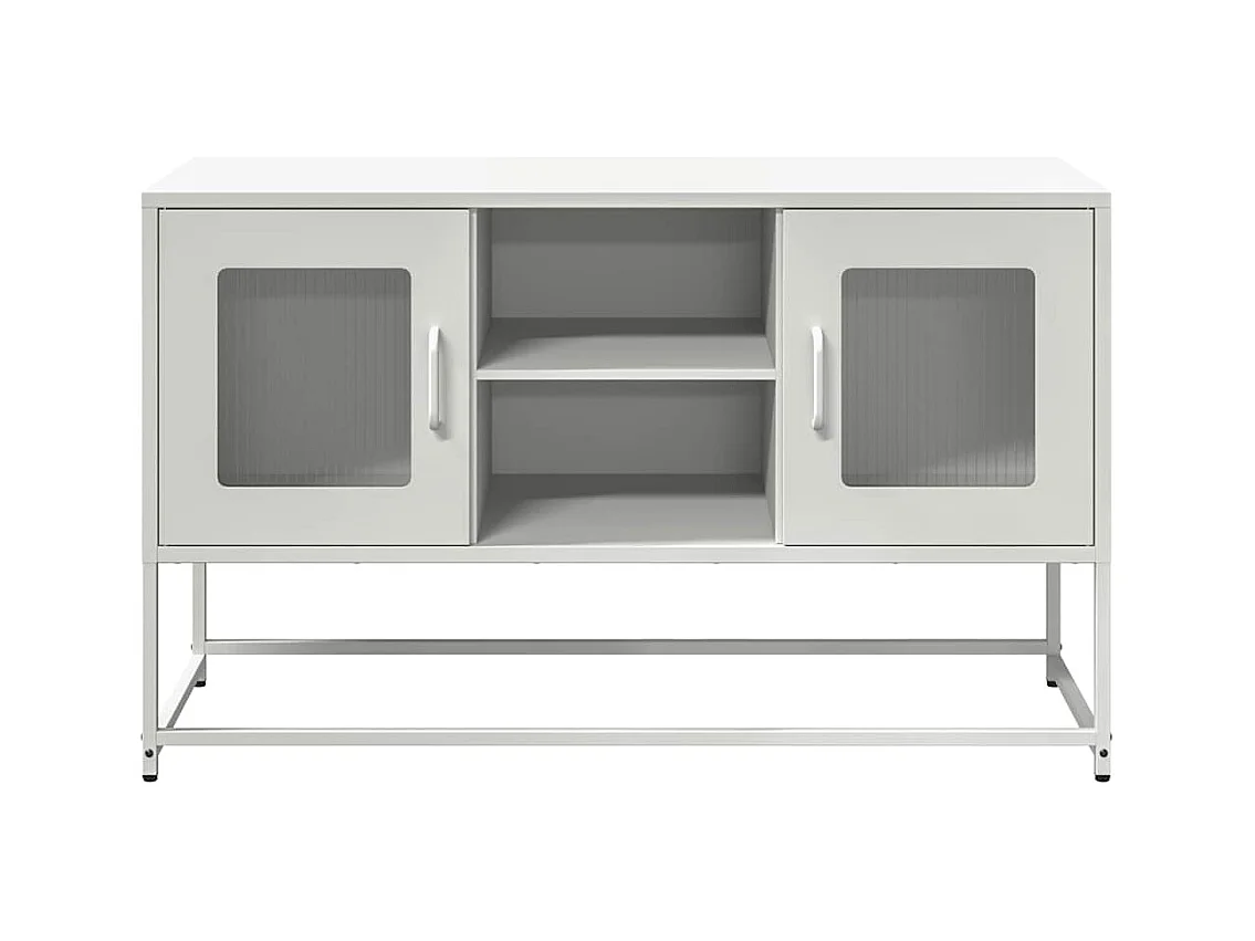 TV-Schrank Weiß 100,5x39x60,5 cm Stahl