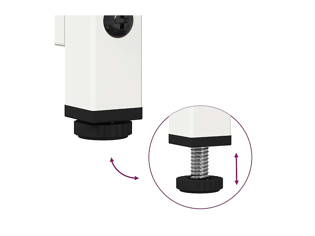 TV-Schrank Weiß 100,5x39x60,5 cm Stahl